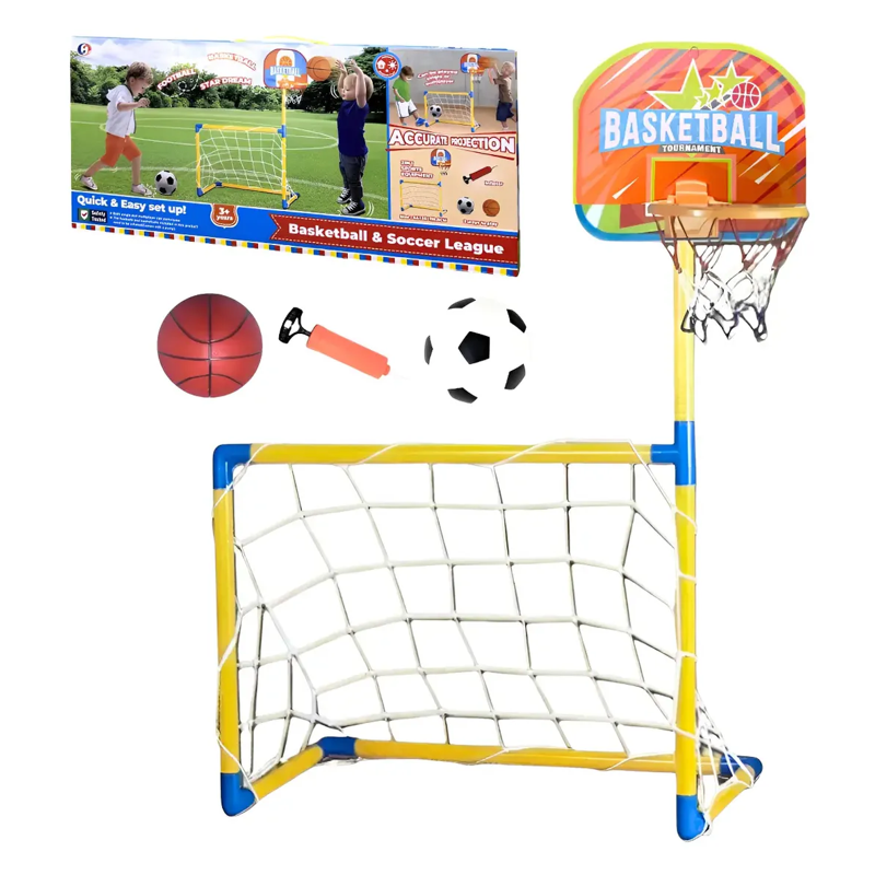 Brinquedo Dois em Um Basquete e Futebol - Brink Center