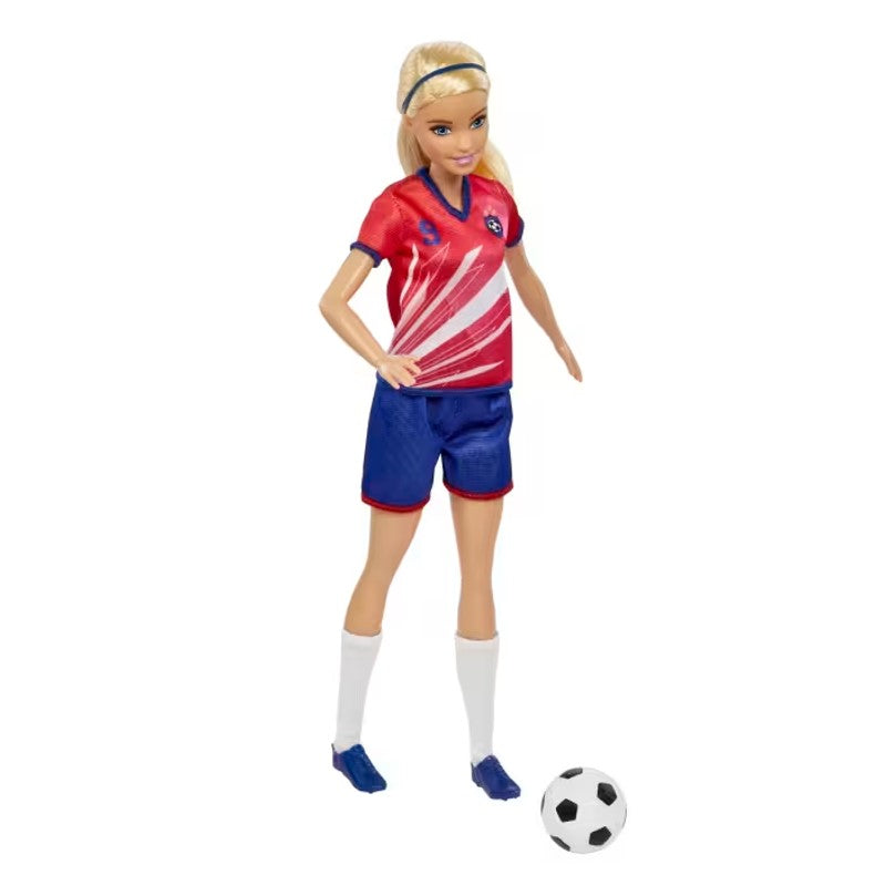 Barbie Profissões Jogadora de Futebol Loira - Mattel