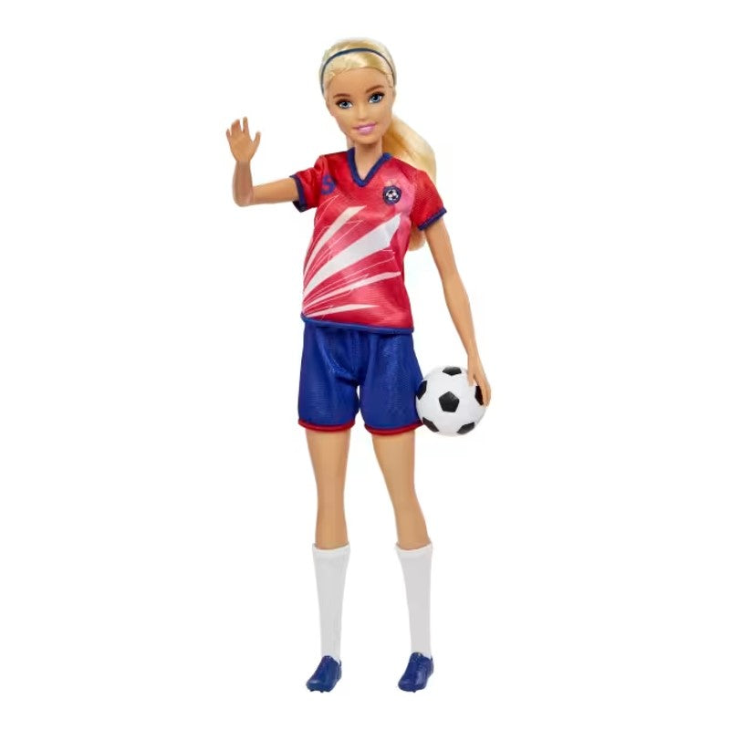 Barbie Profissões Jogadora de Futebol Loira - Mattel