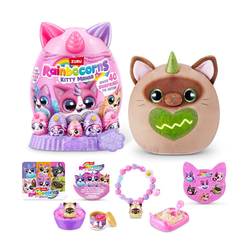 Pelúcia Gatos Rainbocorns Kitty Mania Surpresa - Fun