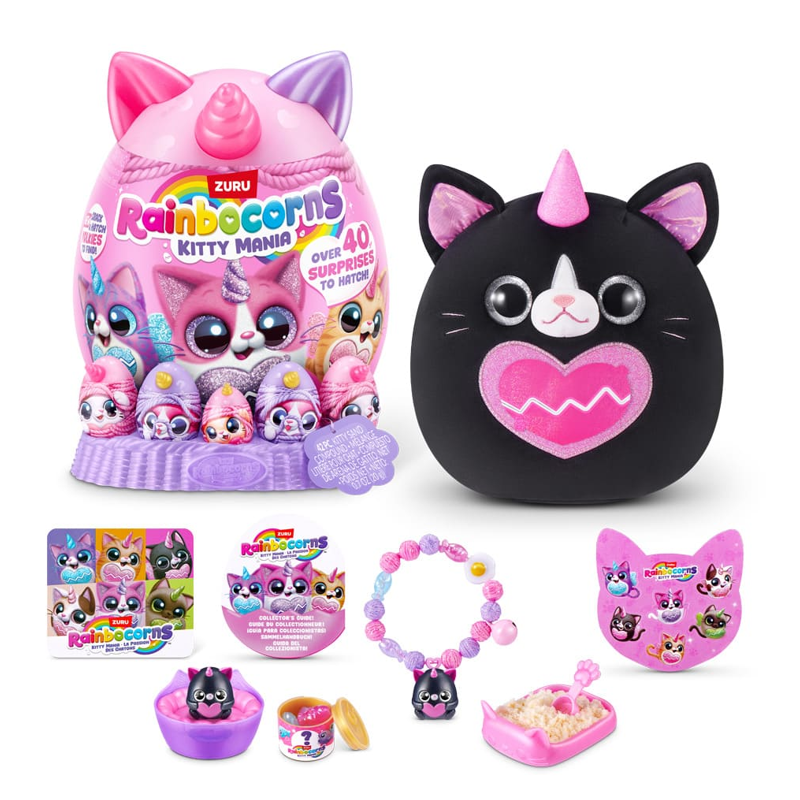 Pelúcia Gatos Rainbocorns Kitty Mania Surpresa - Fun