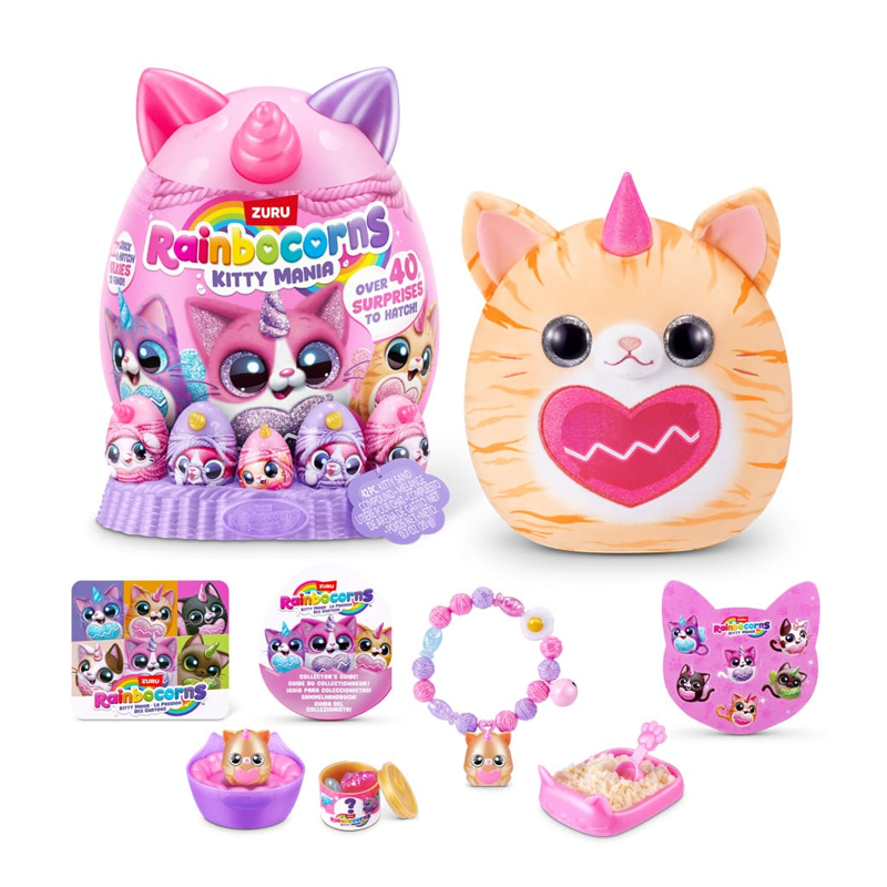 Pelúcia Gatos Rainbocorns Kitty Mania Surpresa - Fun