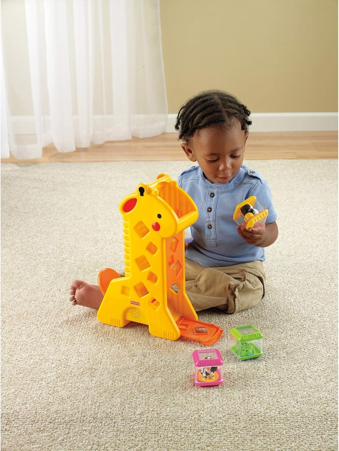Girafa Divertida Com Blocos Fisher Price - Mattel