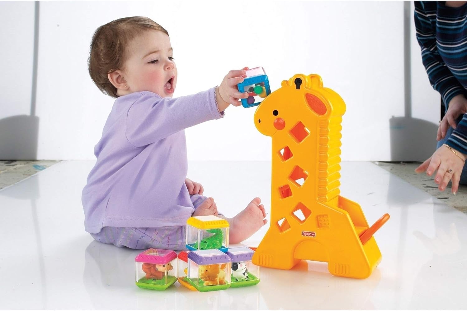 Girafa Divertida Com Blocos Fisher Price - Mattel