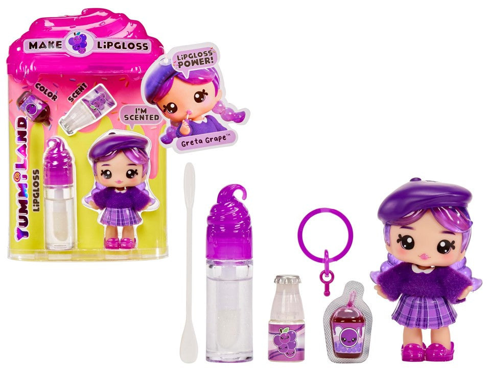 Boneca Yummiland Lipgloss Doll - Greta Grape