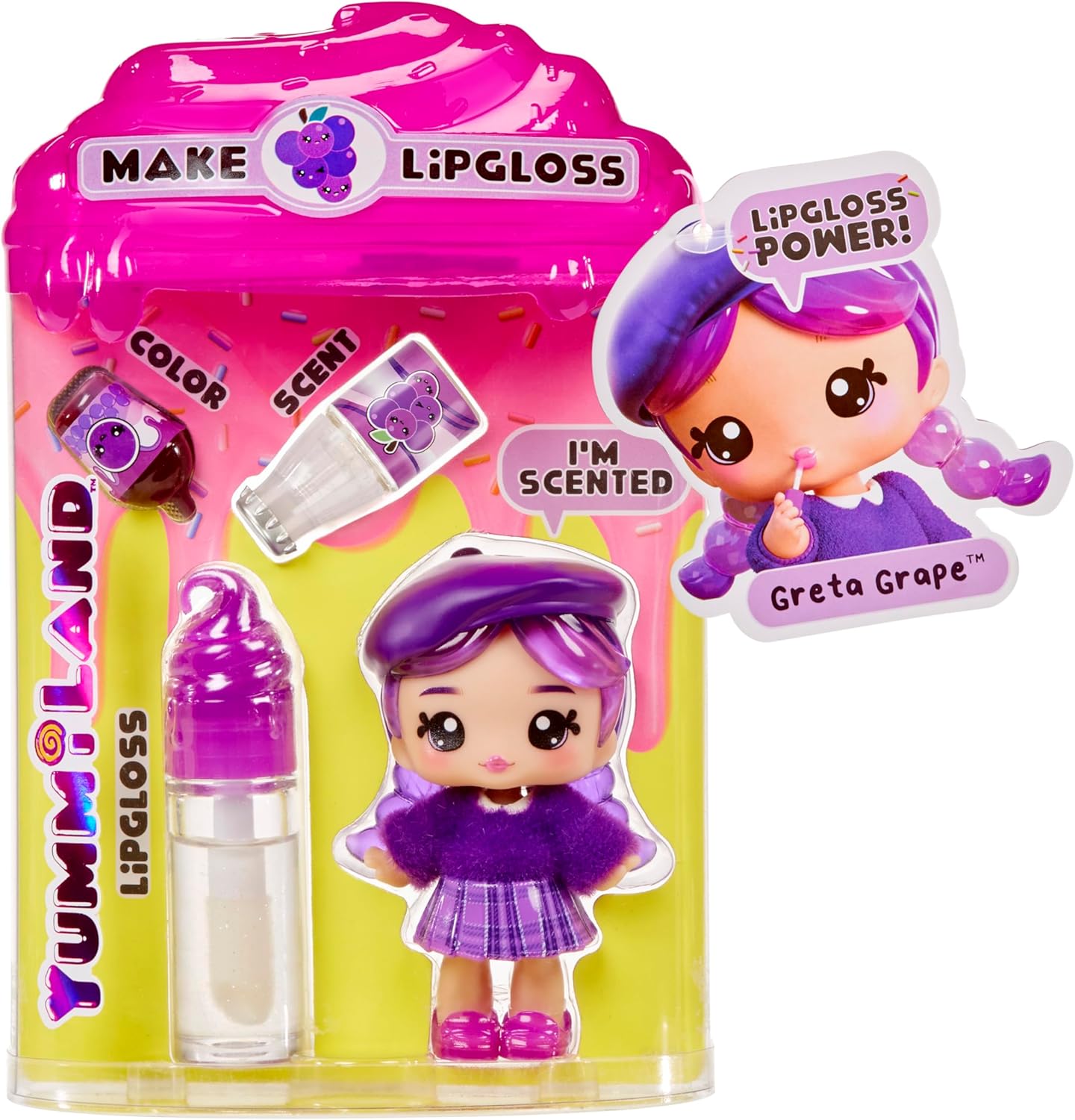 Boneca Yummiland Lipgloss Doll - Greta Grape