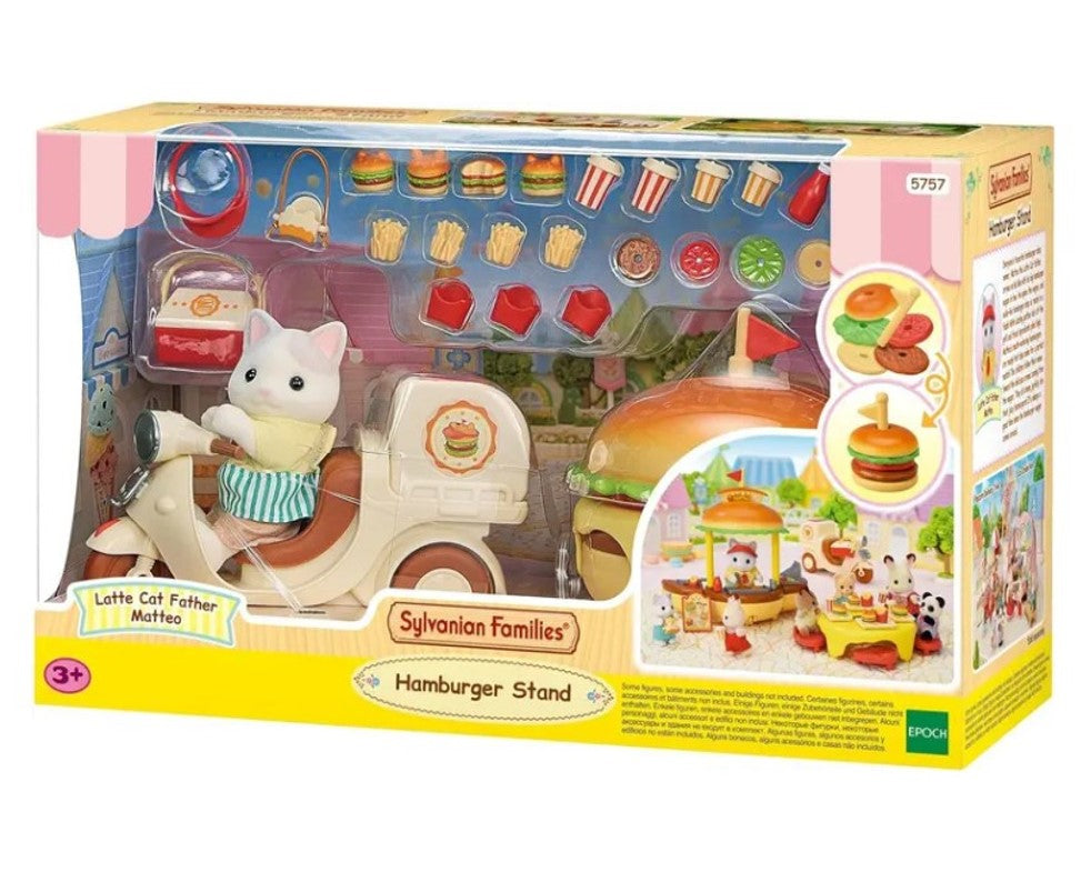 Sylvanian Families Conjunto Quiosque De Hambúrguer - Epoch