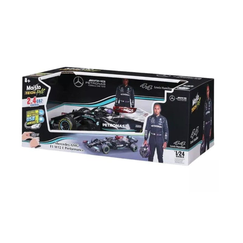 Carrinho Formula 1 de Controle Remoto 1:24 Mercedes Hamilton 44 - Maisto