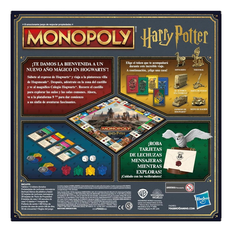 Jogo de Tabuleiro Monopoly Harry Potter - Hasbro