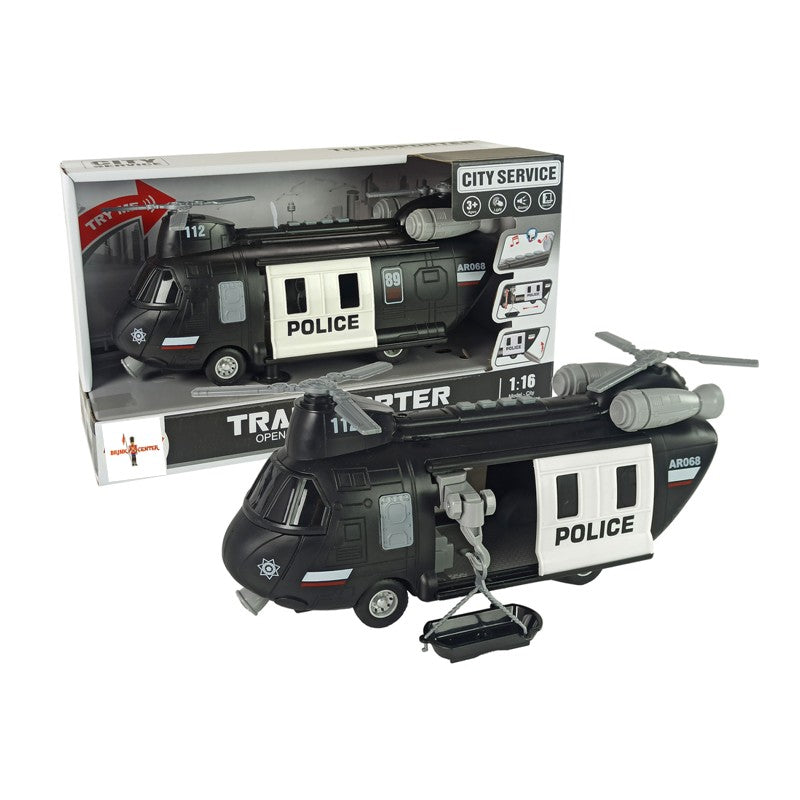 Helicóptero de Resgate da Polícia 1:16 com Luz e Som  - Brink Center
