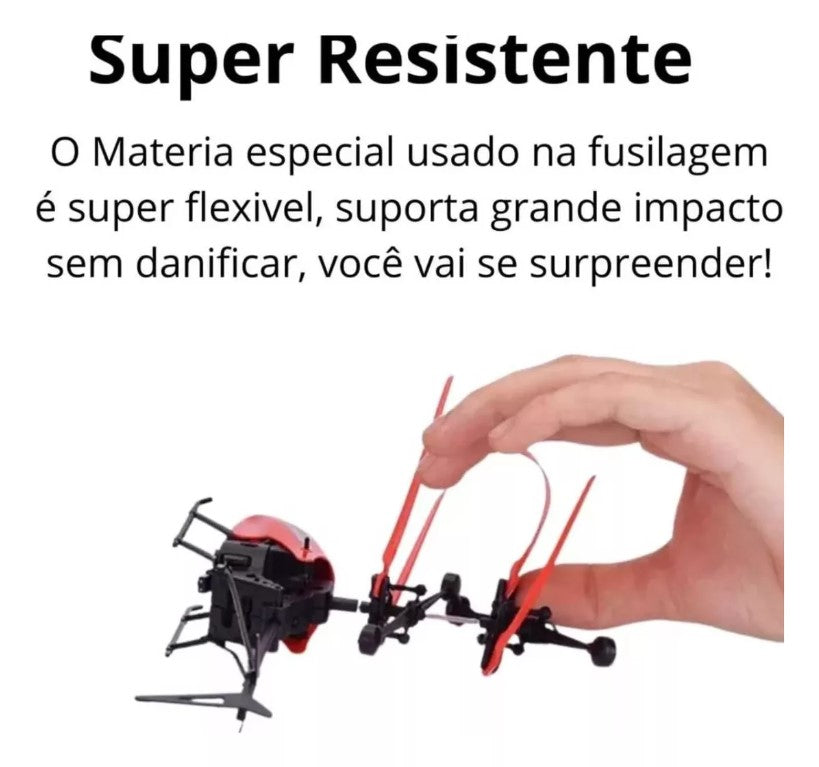 Helicóptero de Brinquedo com Sensor Recarregável Vermelho