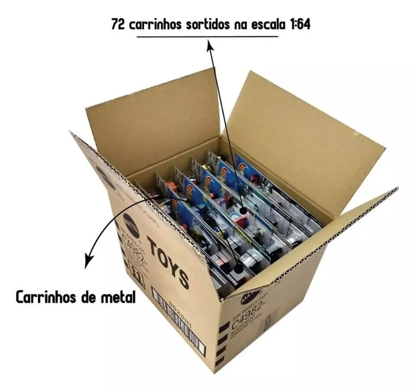 Hot Wheels Caixa Lacrada com 72 Carrinhos - Mattel C4982