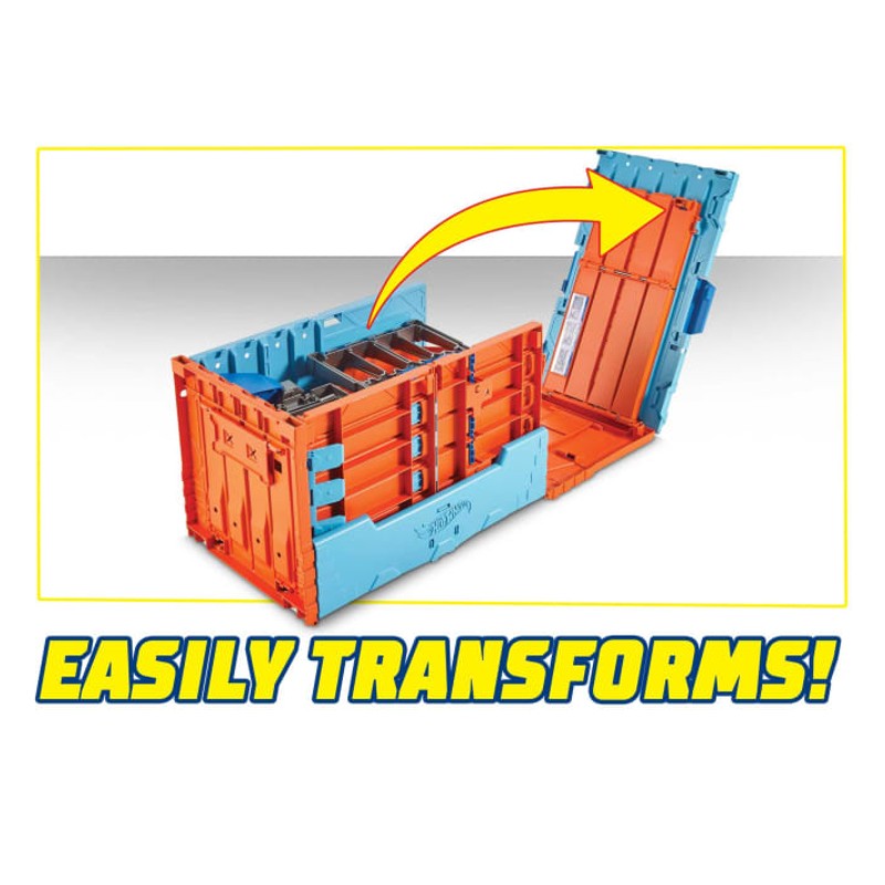 Hot wheels track builder race crate bundle 3 em 1 - Mattel