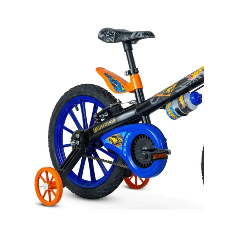 Bicicleta Infantil Aro 16 Hot Wheels com Rodinhas - Nathor