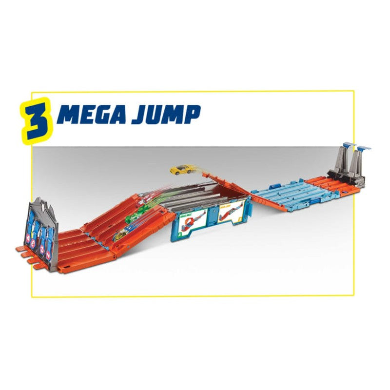 Hot wheels track builder race crate bundle 3 em 1 - Mattel