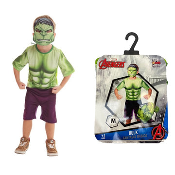 Fantasia Hulk com Máscara Tamanho M - Novabrink