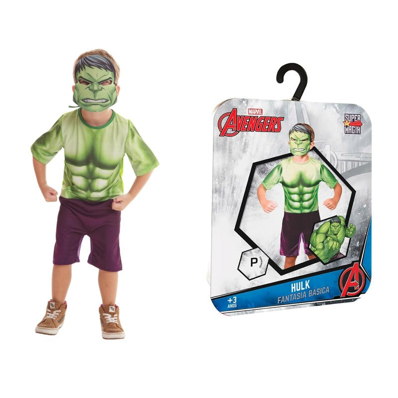 Fantasia Hulk com Máscara Tamanho P - Novabrink