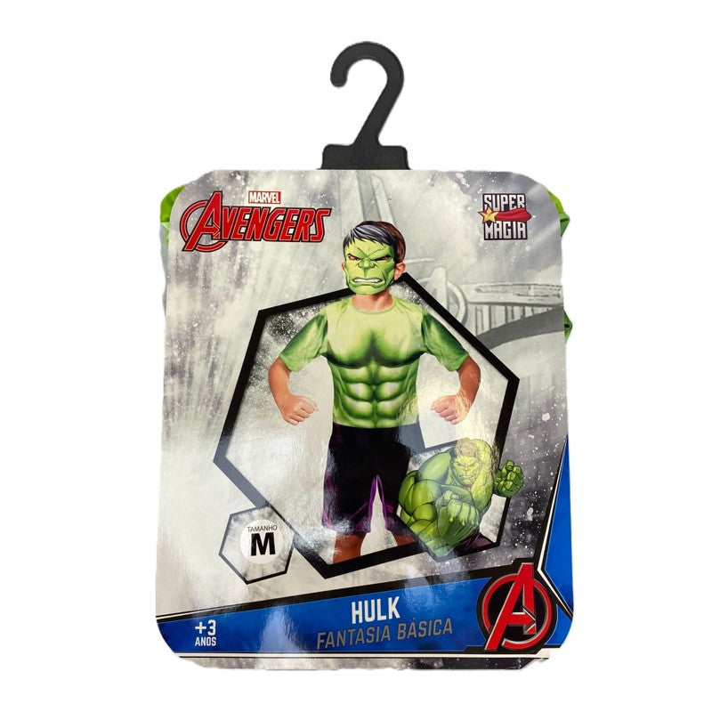 Fantasia Hulk com Máscara Tamanho M - Novabrink