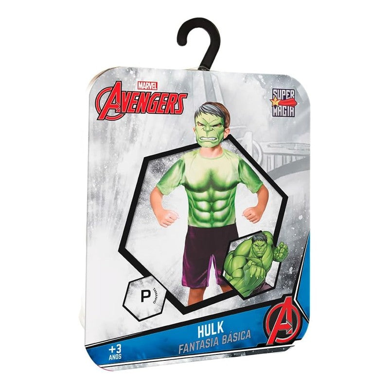 Fantasia Hulk com Máscara Tamanho P - Novabrink