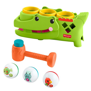 Brinquedo Fisher Price Crocodilo Bolinhas Divertidas - Mattel
