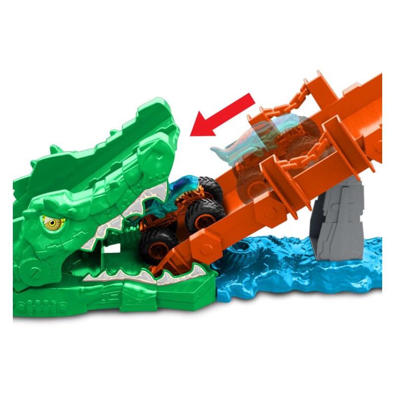 Hot Wheels Monster Trucks Desafio Ataque do Crocodilo - Mattel