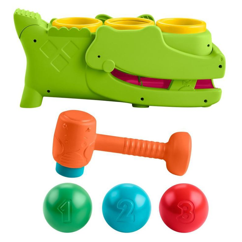 Brinquedo Fisher Price Crocodilo Bolinhas Divertidas - Mattel