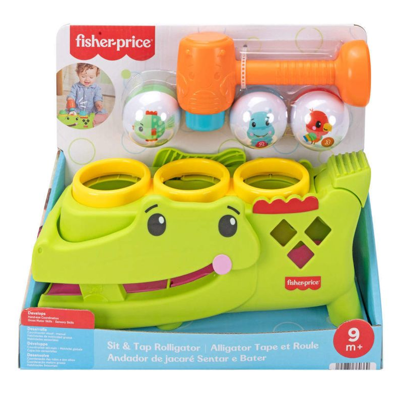 Brinquedo Fisher Price Crocodilo Bolinhas Divertidas - Mattel