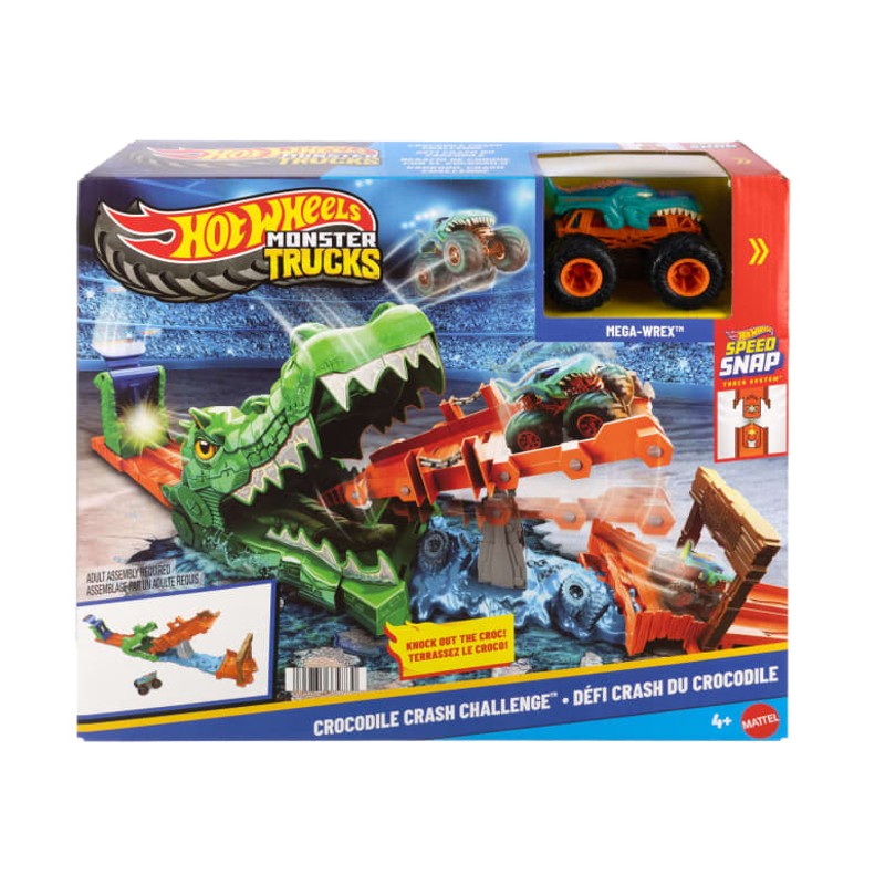Hot Wheels Monster Trucks Desafio Ataque do Crocodilo - Mattel