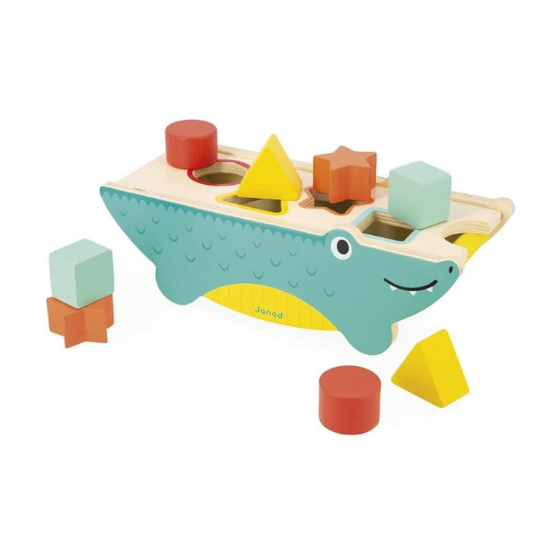 Brinquedo Encaixa Formas Crocodilo com 9 Peças - Maped