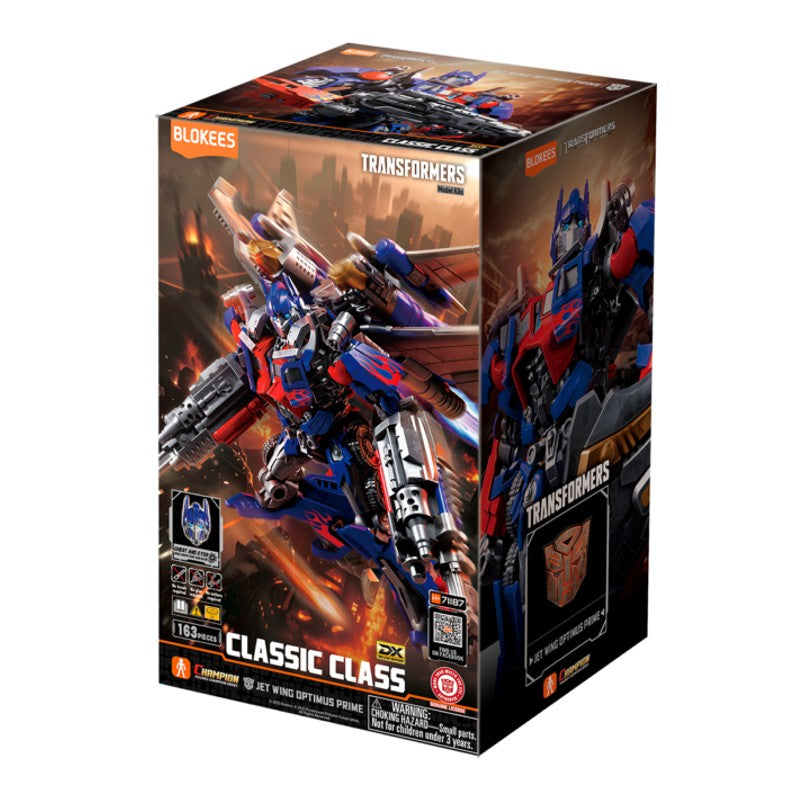 Boneco Blokees Transformers Jet Wing Optimus Prime - Polibrinq