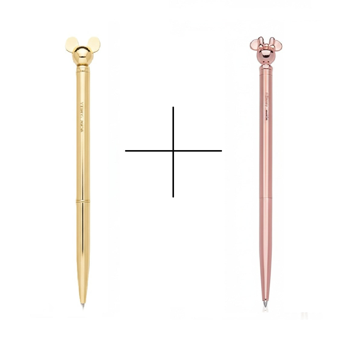 Kit Luxo Disney: 2 Canetas Metálicas Mickey e Minnie Molin