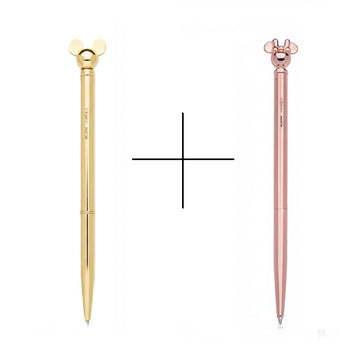 Kit Luxo Disney: 2 Canetas Metálicas Mickey e Minnie Molin
