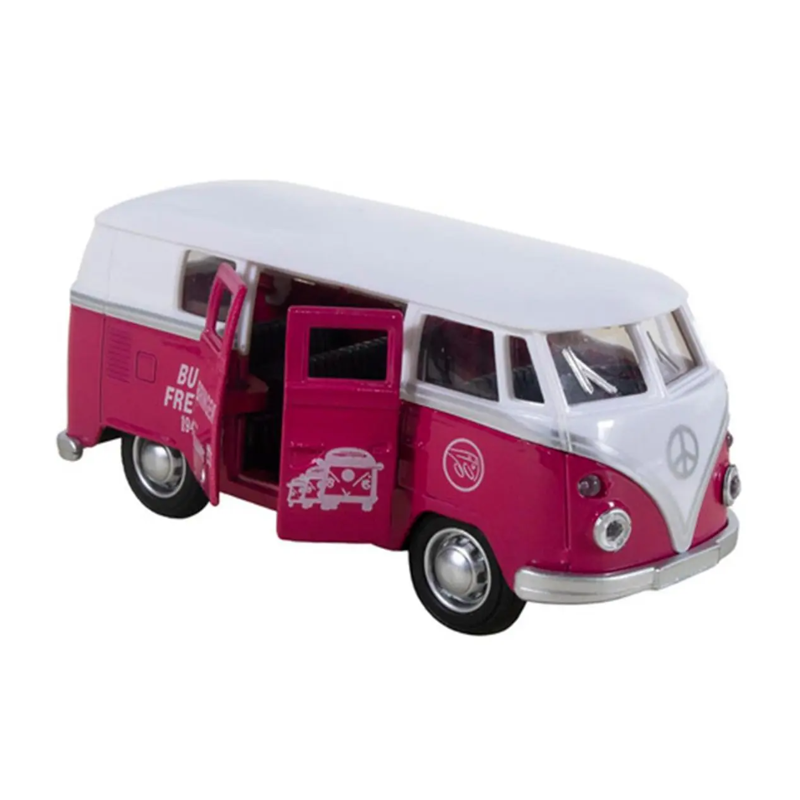 Carrinho De Fricção Kombi Vermelha - Shiny Toys