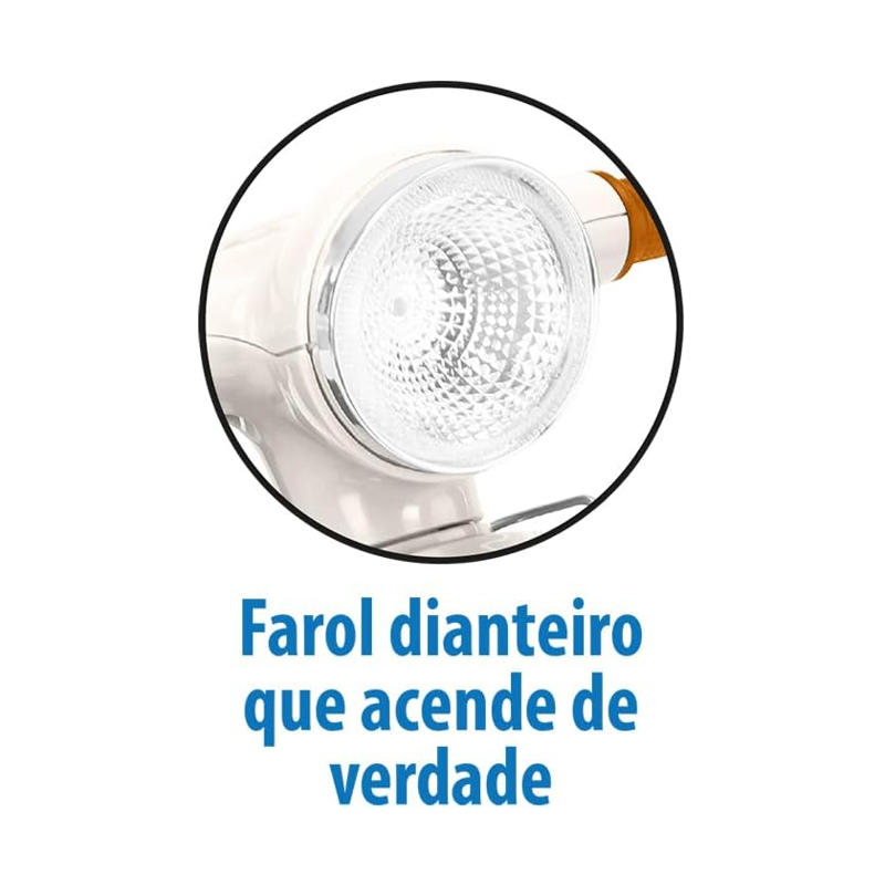 Lambreta Elétrica Banderetta 6v Branca - Bandeirante
