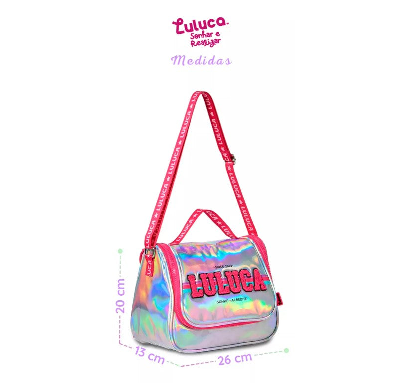 Lancheira Luluca Holográfica Escolar