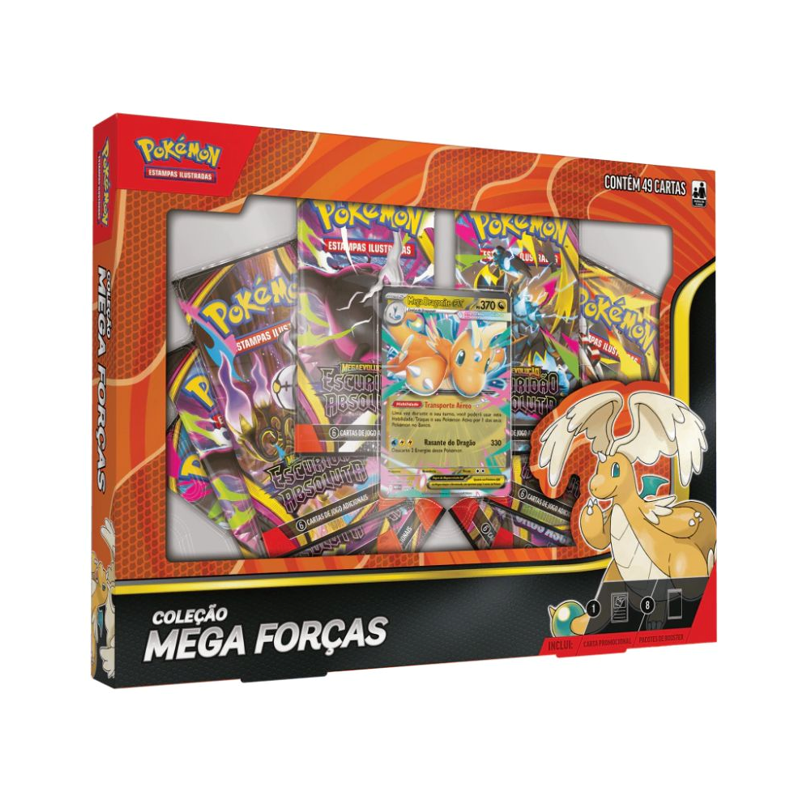 Pokémon Box de Coleção Mega Forças - Copag