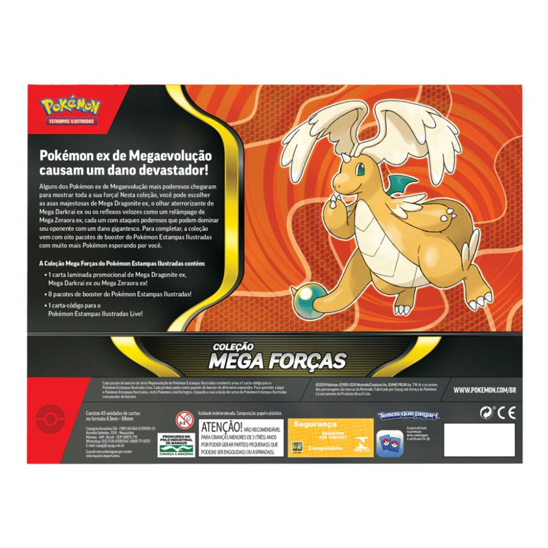 Pokémon Box de Coleção Mega Forças - Copag