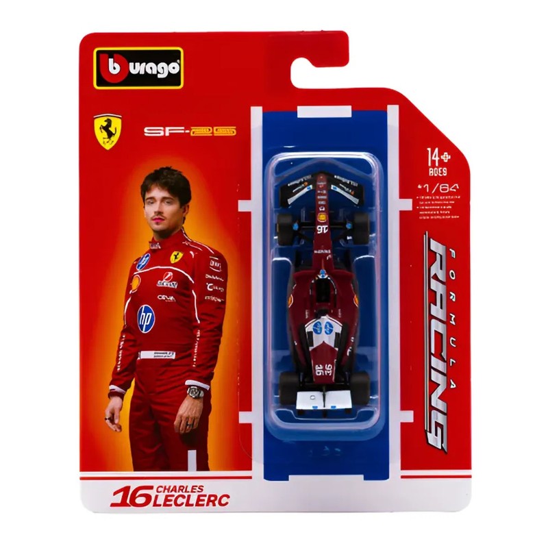 Miniatura Ferrari 1:64 SF-25 Charles Leclerc 16 - Burago