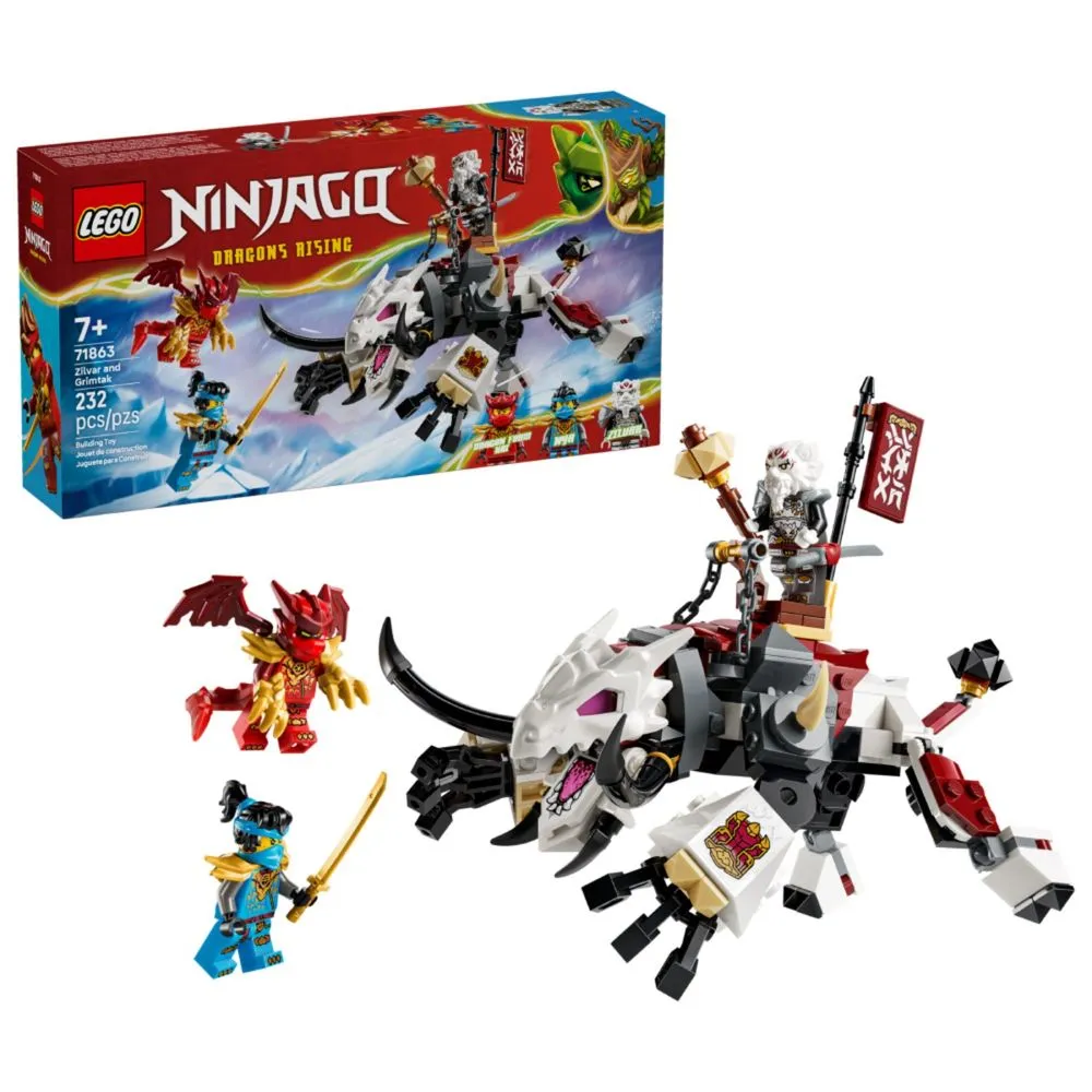 Lego Ninjago Zilvar e Grimtak, a Besta Dragão - 71863