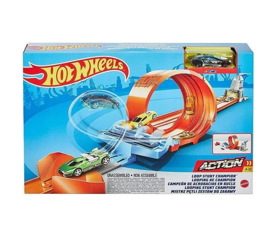Pista Action Hot Wheels Campeonato de Looping Mattel GBF81