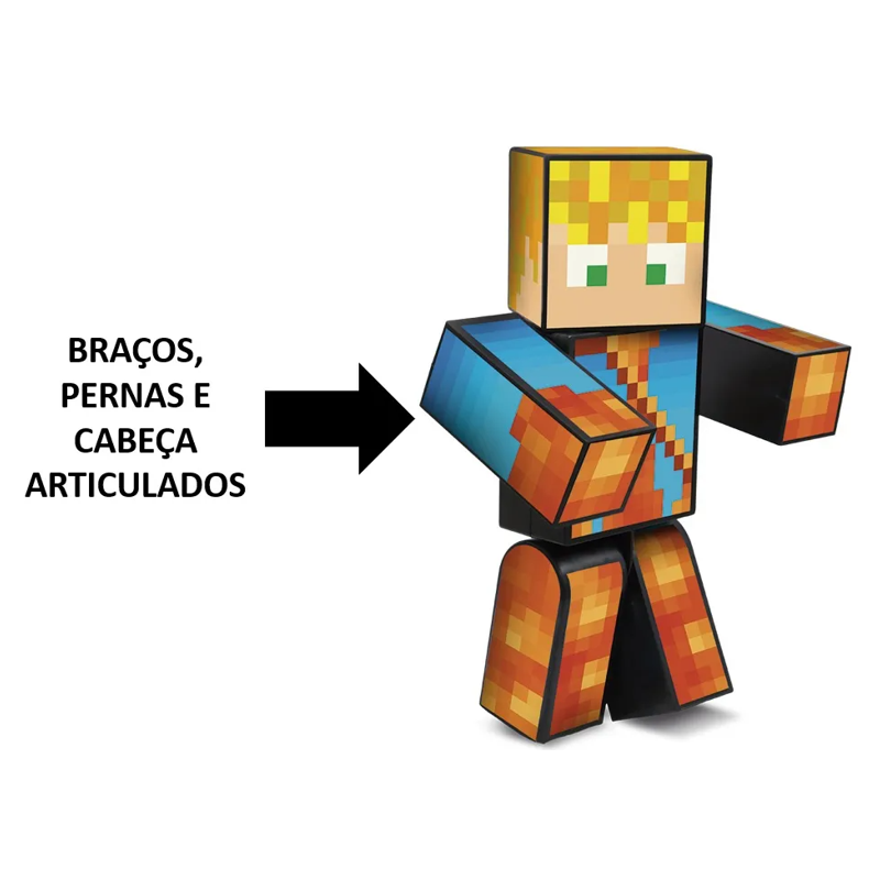 Boneco Lopers 25cm Minecraft - Algazarra