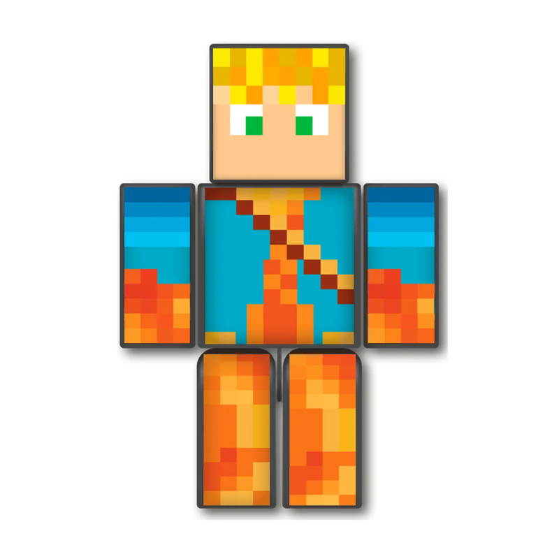 Boneco Lopers MInecraft com Acessórios 15cm - Algazarra