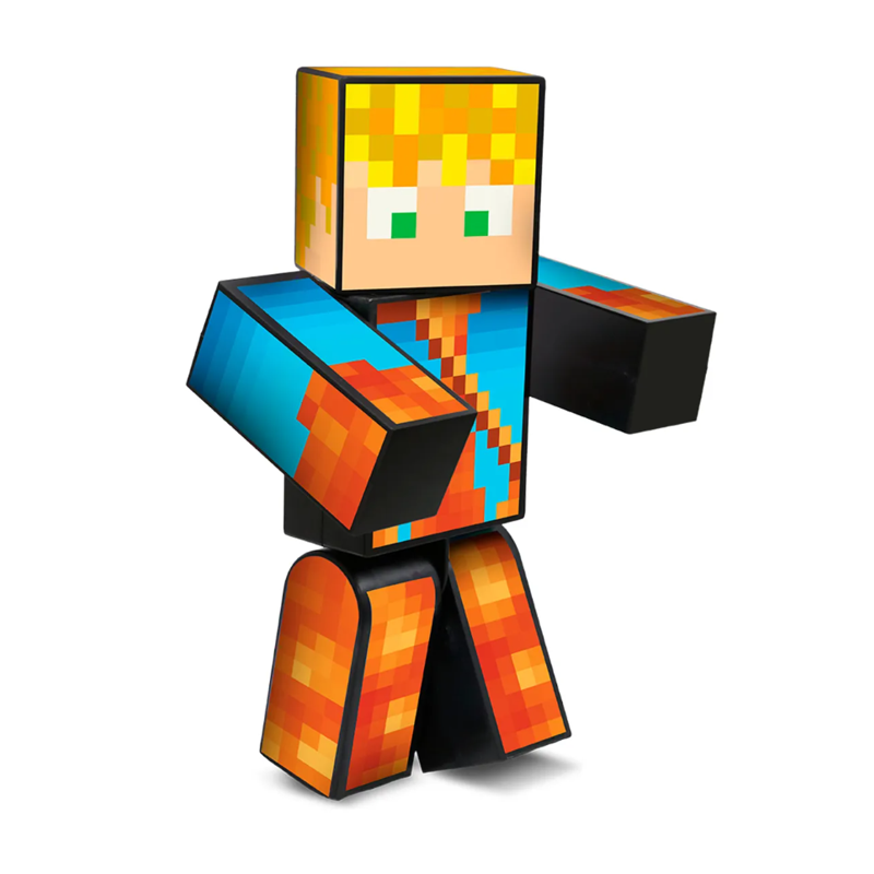 Boneco Lopers MInecraft com Acessórios 15cm - Algazarra