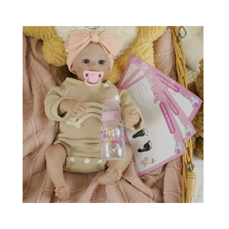 Boneca Bebê Reborn Laura Baby Maitê - Shiny Toys