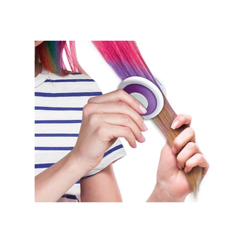 Kit Mechas Coloridas e Adesivos de Unha - Polibrinq