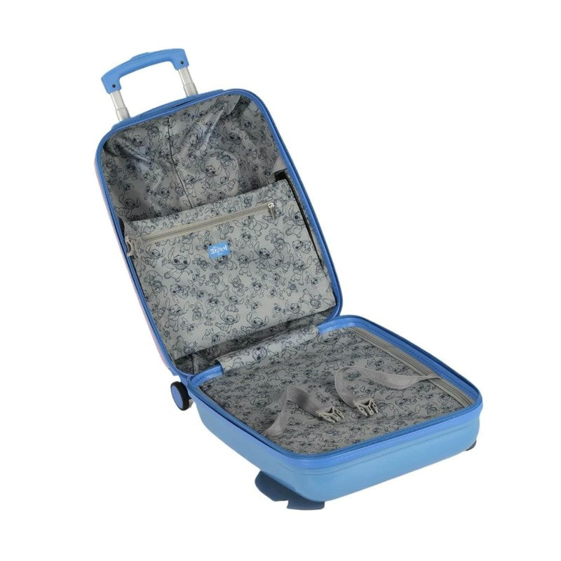 Mala de Viagem Infantil Dupla Face Stitch & Angel - Luxcel