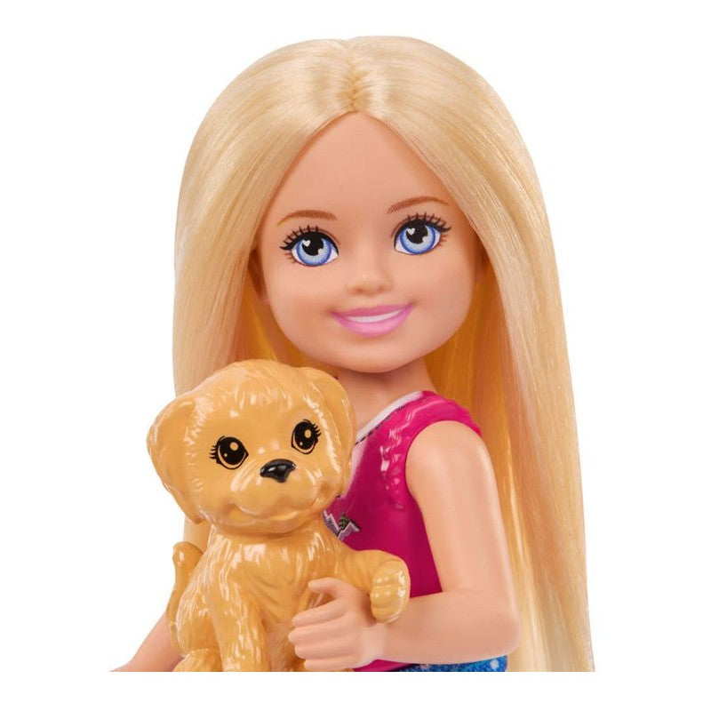 Barbie Chelsea com Cachorrinho e Kit Camping - Mattel