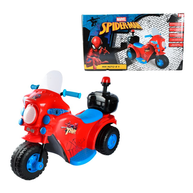 Mini Moto Elétrica Infantil Spider Man 6V - Brink Center