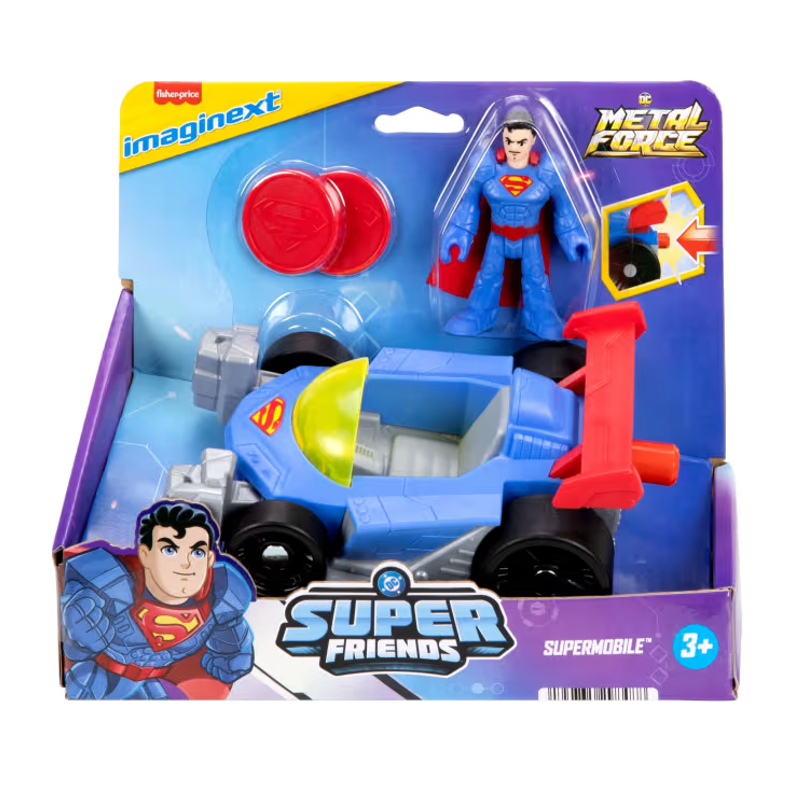 Boneco Superman com Veículo Imaginext - Mattel