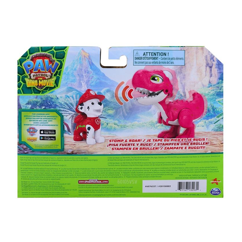 Boneco Patrulha Canina Dino Movie com Dinossauro - Sunny